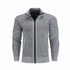Men Slim Sweaters Stand Collar Fit Zipper Men Solid Cotton Thick Warm Sweater
